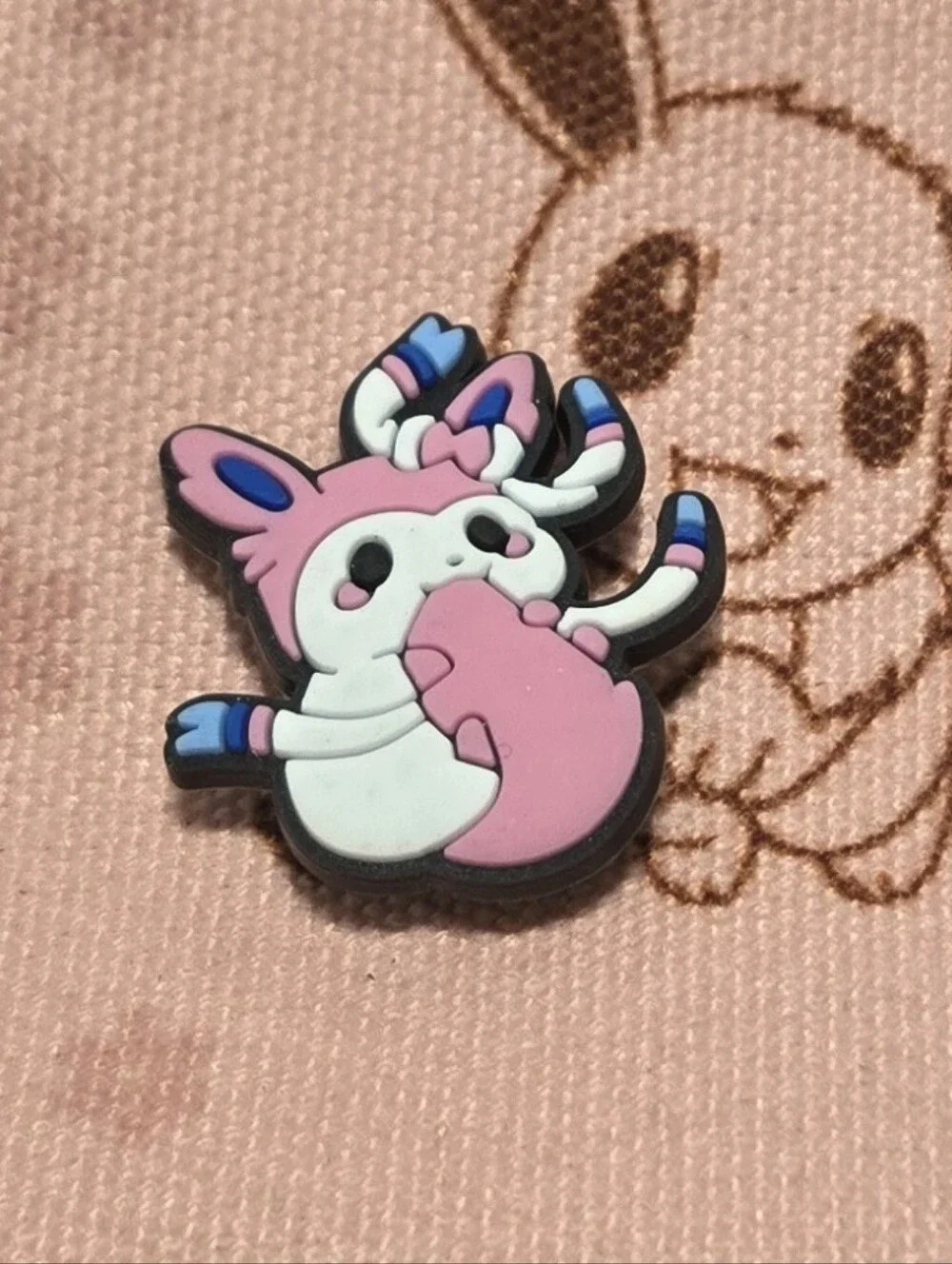 3/$10 Sylveon Pokémon Jibbitz Croc Charm Fairy Type Eeveelution